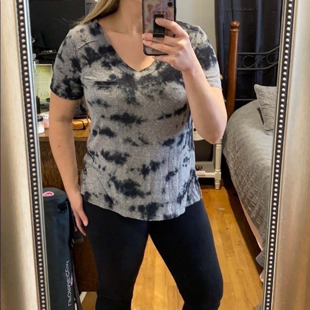 Rock & Republic Sexy Distressed Pocket Tee